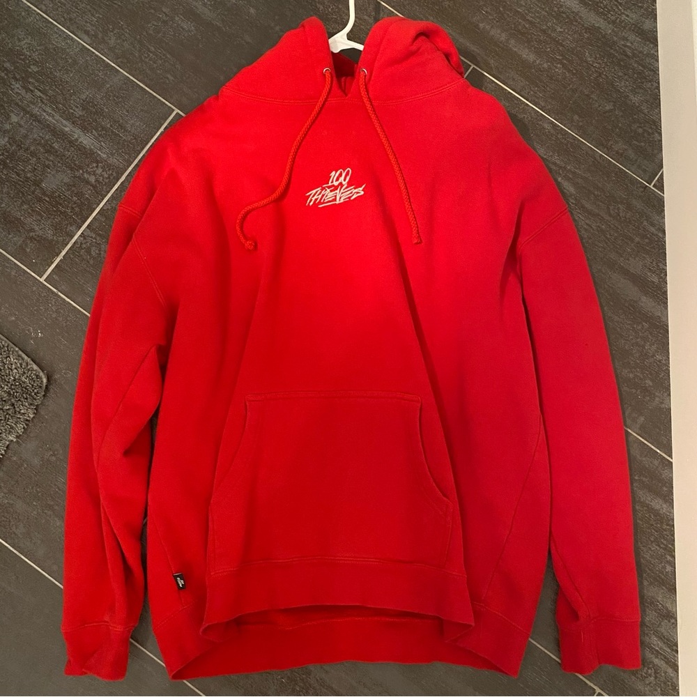 100 Thieves Red Hoodie